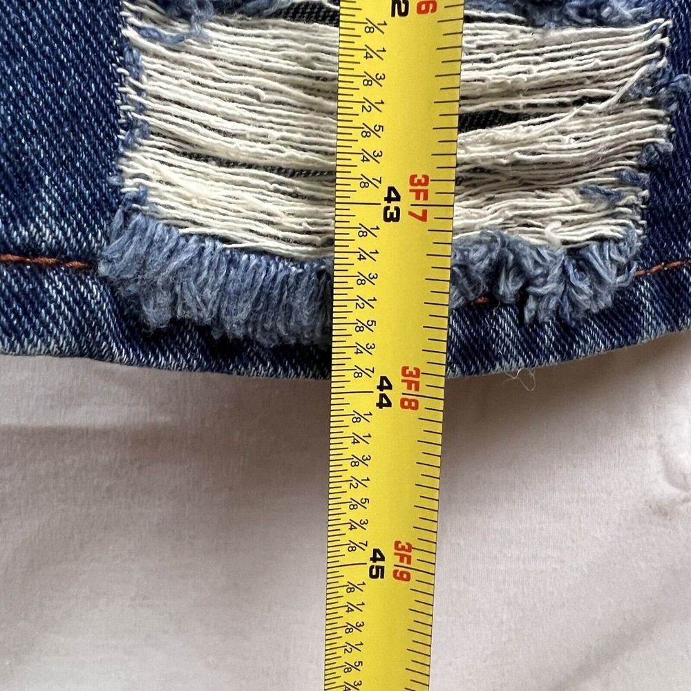 No Boundaries NWT Super High Rise Straight Leg Medium Wash Blue Jeans Size 15 - Picture 7 of 12